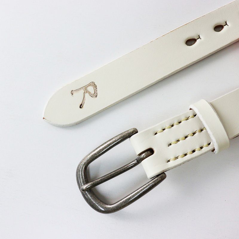 45R 45rpm フォーティファイブアール レザーベルト 3＼ホワイト お魚