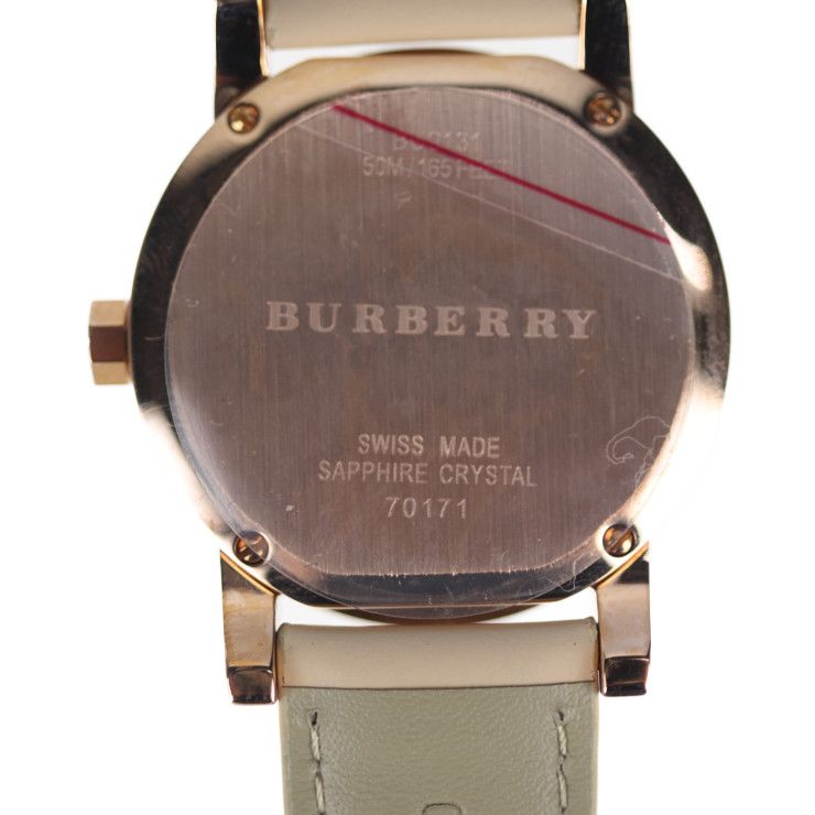 BURBERRY バーバリー 腕時計 BU9131 ステンレススチール レザー ローズ