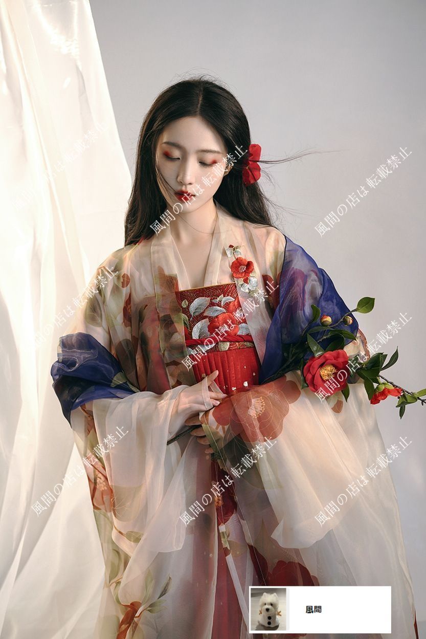 中華風 ワンピース ドレス 漢服 チャイナドレス ステージ衣装 コスプレ 古風 大袖シャツ 唐製 改良 中華服 チャイナ服 衣装 仮装 レディース 古着 春夏 スカート プリーツ プリント 胸 揃え