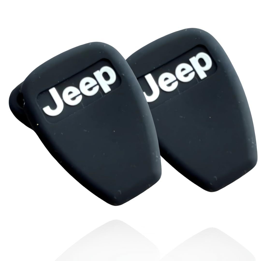 [MO FACTORY] Jeep適合 キーカバー キーホルダー ジープ ラングラー JL JK 傷から守る シリコンキーカバー アクセサリー ジープグッズ 鍵 キーケース (JKラングラー 2つ) [JK ラングラー 2P]