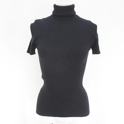 中古】リバモンティ RIVAMONTI 半袖 ニット セーター タートルネック  