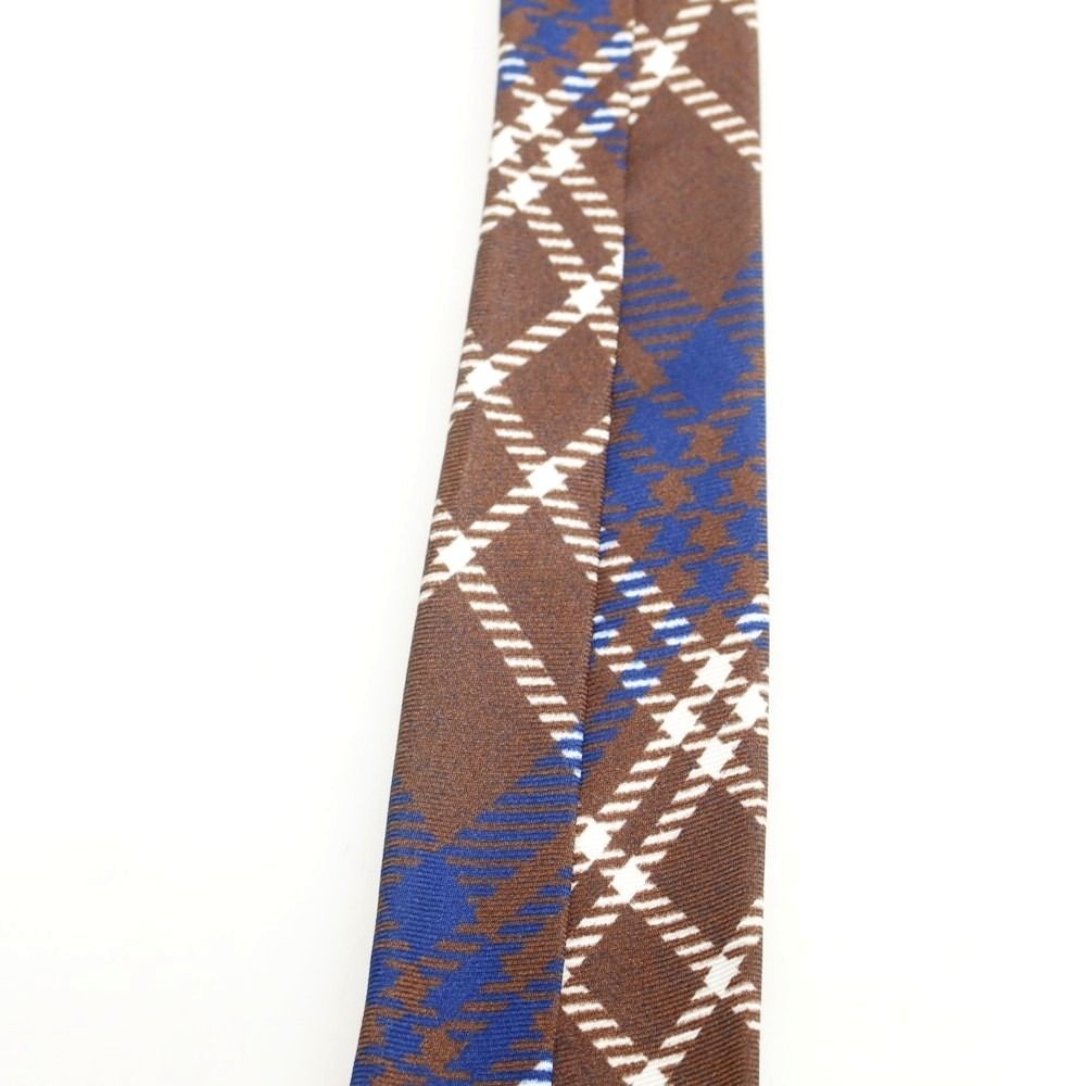 中古】ルイジ ボレッリ Luigi Borrelli シルク プリント チェック柄