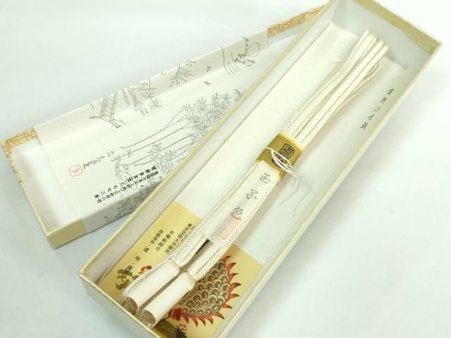 平和屋本店 上 有職組紐道明 帯締め 冠組 玉子色 宮内庁御用 国立博物館御用 東京芸術大学御用 DZAA10752kh5