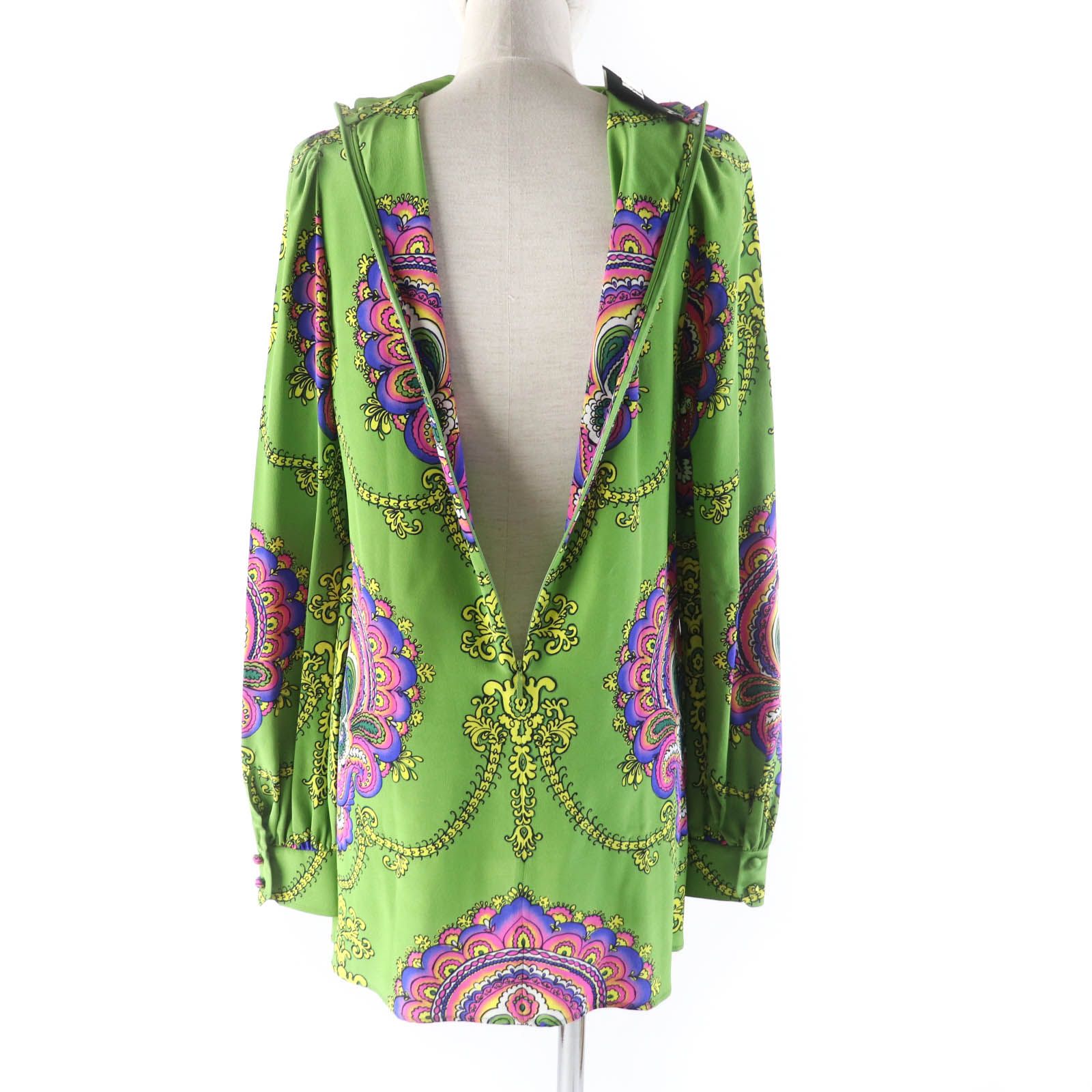 極美品☆GUCCI グッチ アレッサンドロ・ミケーレ 498694 シルク