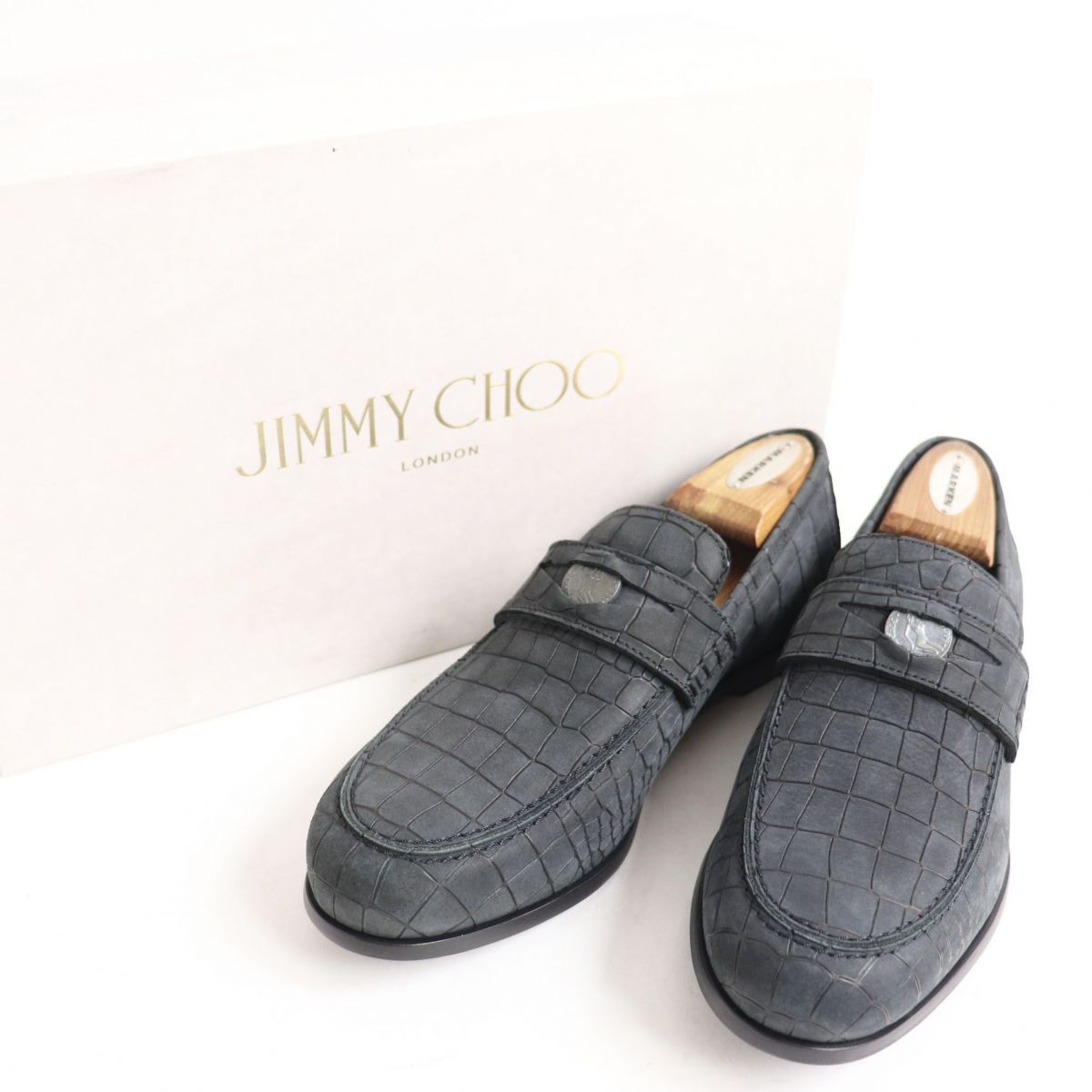 JIMMY CHOO ジミーチュウ DARBLAY レザーコインローファー ブラック