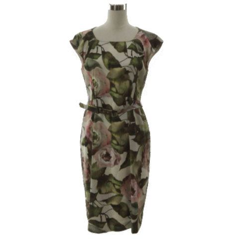 未使用級＊ESCADA エスカーダ【定価23万】ダイヤ柄 ドレス 38 dandelion-onlineshop_n07-