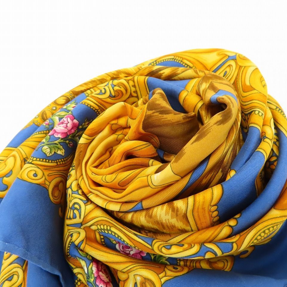 Christian Dior クリスチャンディオール 大判シルクスカーフ シアー