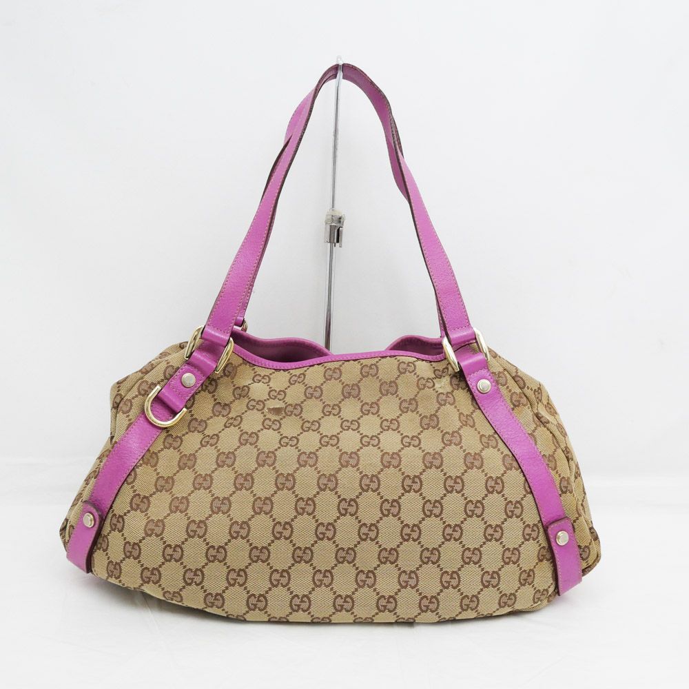 名東】【GUCCI】グッチ アビー GGキャンバス トートバッグ