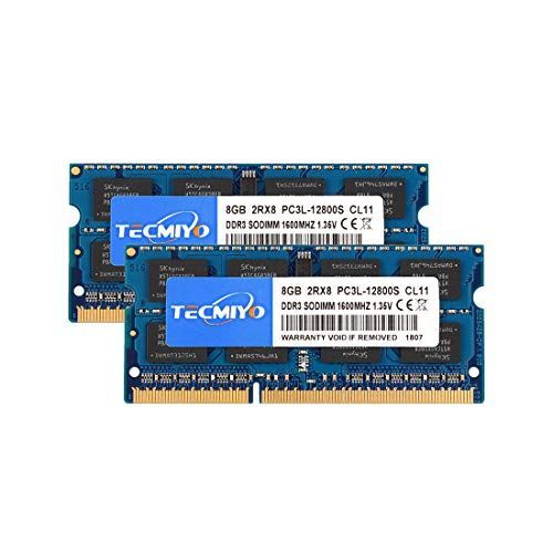 テクミヨ ノートPC用メモリ 1.35V 低電圧 DDR3L 1600 PC3L-12800 8GB×2