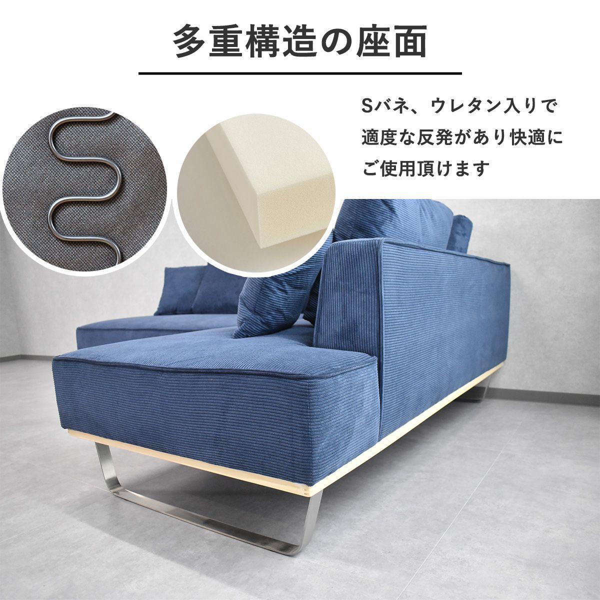 【ヴィンテージ】✴︎木製とビニールの手作りチェアー✴︎ 爽やかな青と白のデザイン ヴィンテージ】✴︎木製とビニールの手作りチェアー✴︎ 爽やか