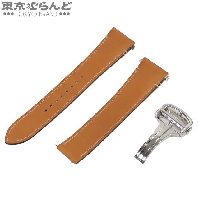 カルティエ Cartier サントスＬＭ　純正 Ｄバックル カルティエサントスドゥカルティエLM 純正レザーベルトDバックル付き