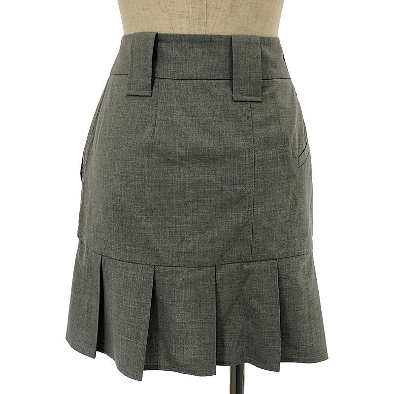美品】 Ganni / ガニー | フロントジップ ショートプリーツスカート