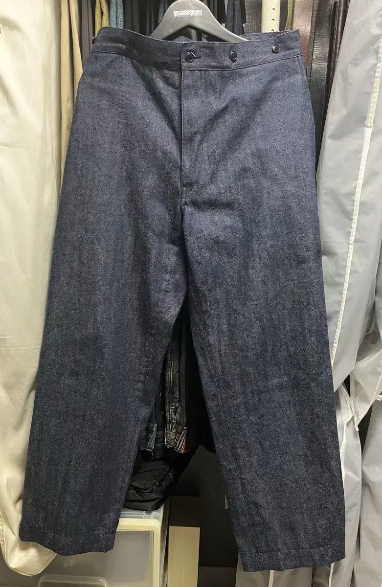 23aw COMOLI(コモリ) オーバーパンツ デニム ネイビー