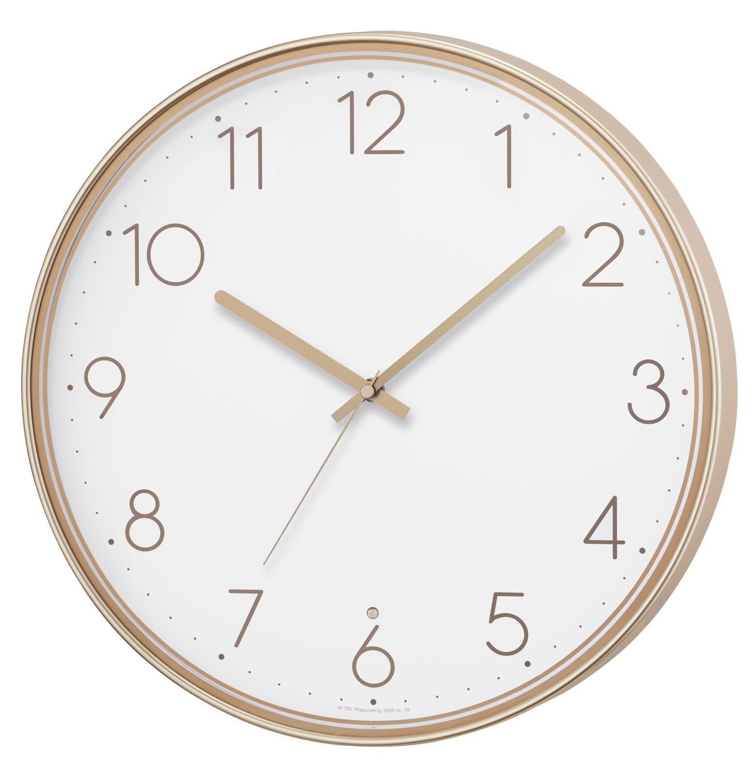 ルーシー MAG マグ 掛け時計 壁掛け時計 直径35.0㎝ ライト付き 自動点灯 ルーシー 静音 連続秒針 アナログ シャンパンゴールド W-792CGM-Z