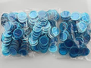 300ブルーメタリックRimmed Bingo Chips
