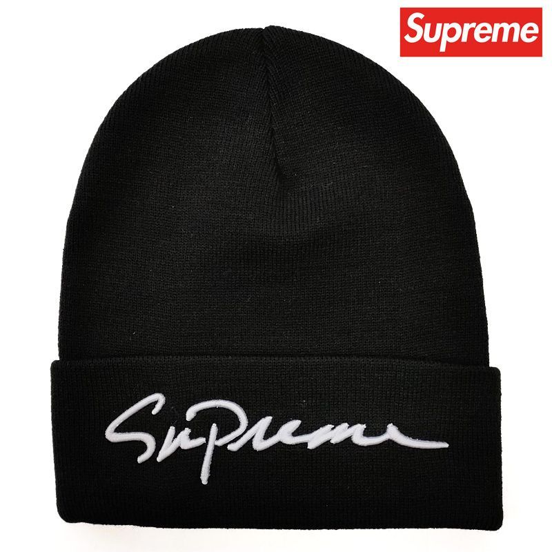 Supreme シュプリーム ビーニー クラシック スクリプト ニット帽 帽子
