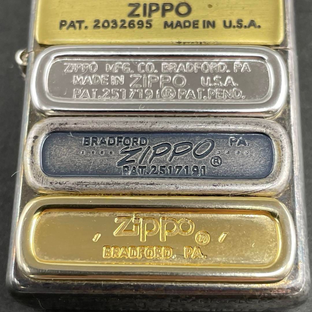 Zippo 歴代ボトムプレート メタル貼り 限定品 2003年10月製 歴代ボトム