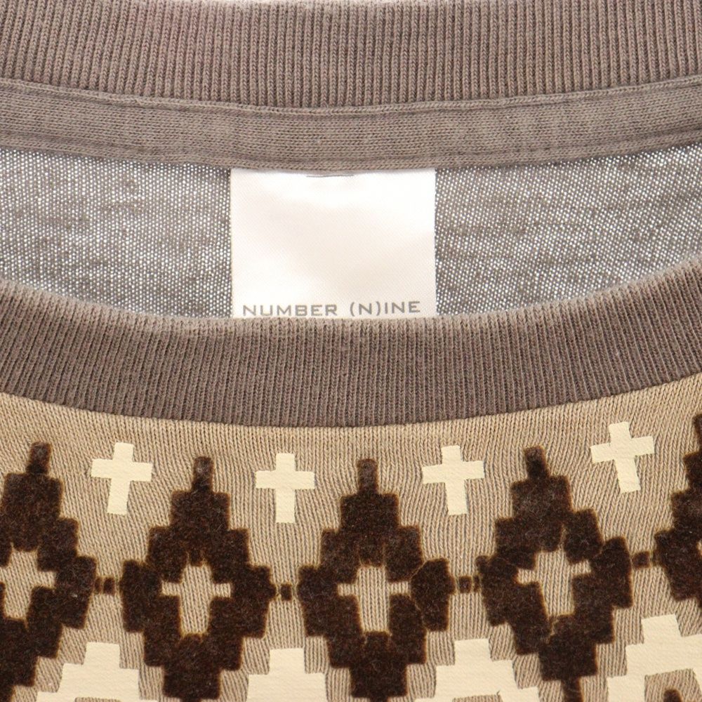 NUMBER (N)INE ナンバーナイン 02AW ロングスリーブカットソー NUMBER (N)INE (ナンバーナイン) 02AW ジョージ期 ネックノルディック