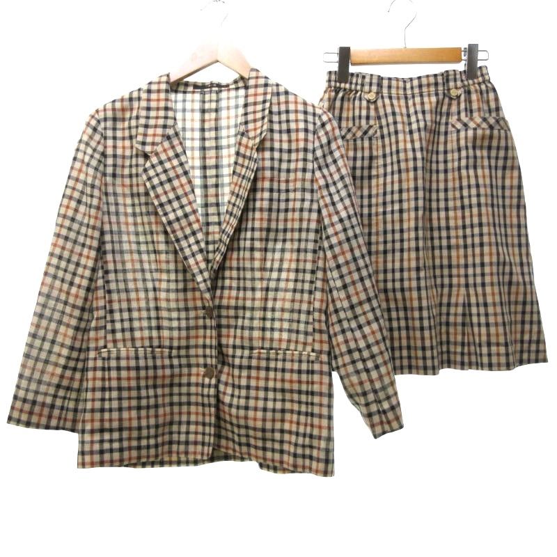 DAKS ダックス セットアップ チェックブラウン DAKS ダックス セットアップ チェックブラウン