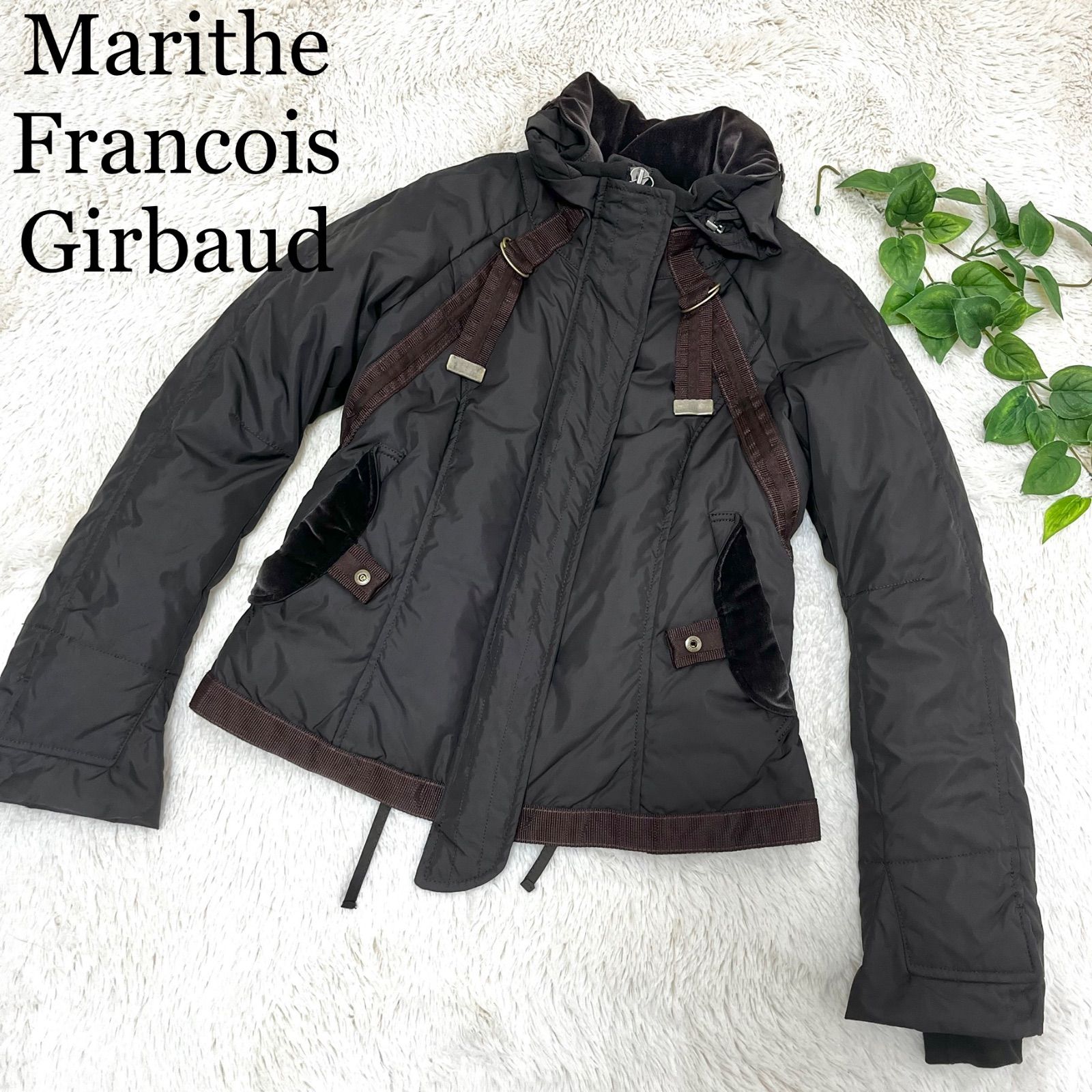 Marithe Francois Girbaud ダウン コート ジャケット ブラウン - メルカリ