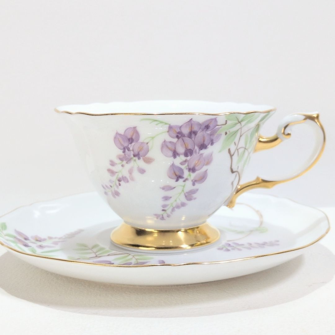 大倉陶園 The Okura 1919 藤 Wisteria 金彩 カップ ソーサー - メルカリ