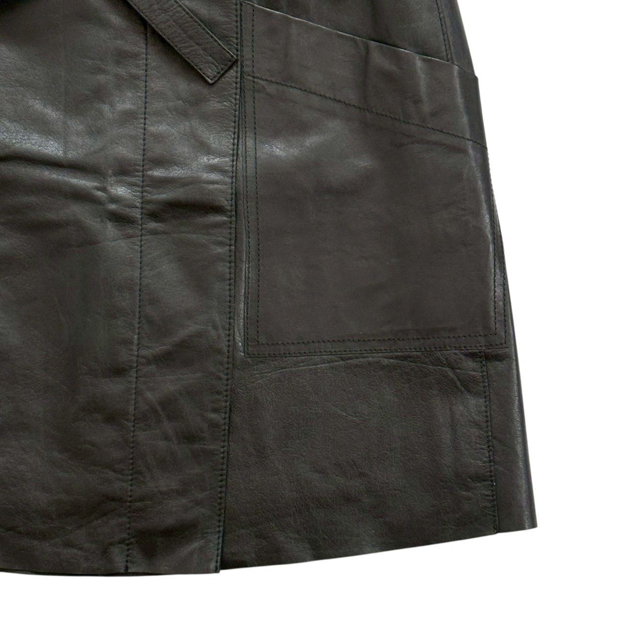 Maison Margiela 本革ラップスカート maison margiela メゾンマルジェラ アパレル スカート ラップ