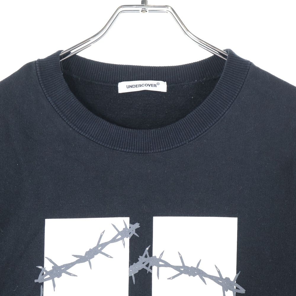 UNDERCOVER (アンダーカバー) 24AW SWEAT Wired U 有刺鉄線Uロゴ 