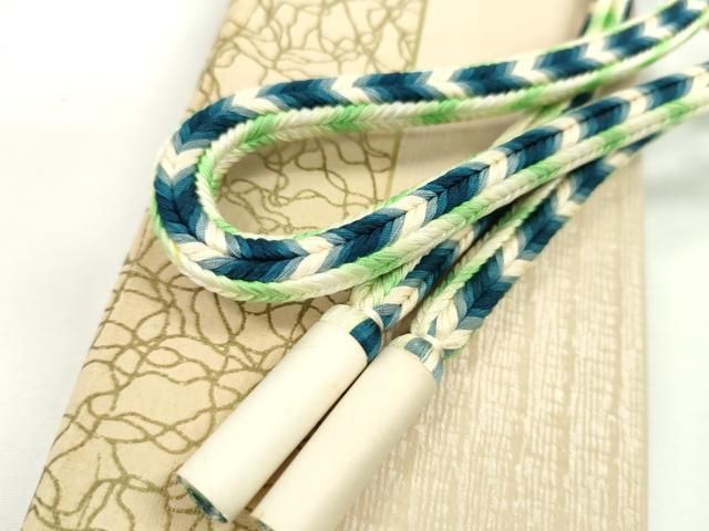 平和屋本店□極上 有職組紐道明 帯締め 丸源氏組 宮内庁御用 国立