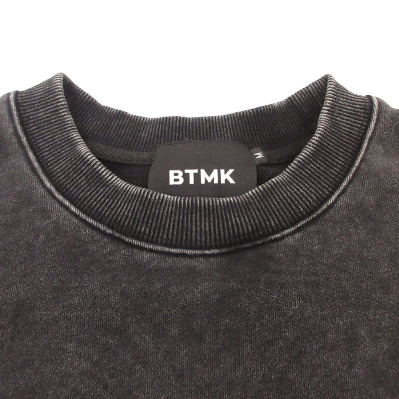(24時間以内発送⭕️)BTMK CREWNECK SWEAT washed BTMK CREWNECK SWEAT washed XS211