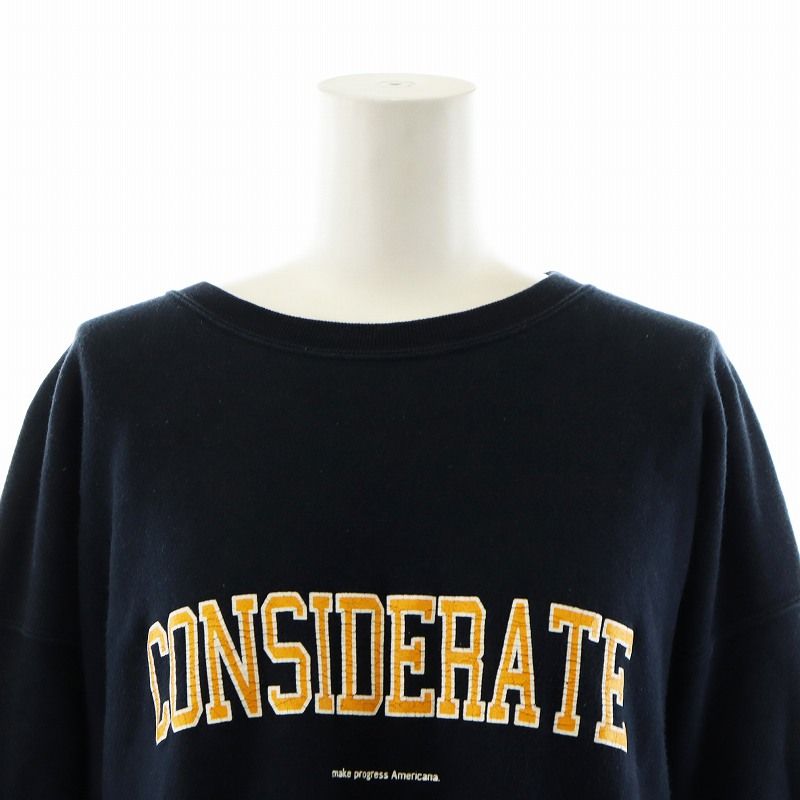 AMERICANAネイビー スウェット トレーナー トレーナー スウェット