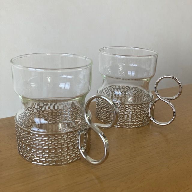 865】<<新品未使用>> イッタラ (ツァイッカ/トサイカ）タンブラー230ml クリア 2個セット ホルダー付き iittala Tsaikka  - メルカリ