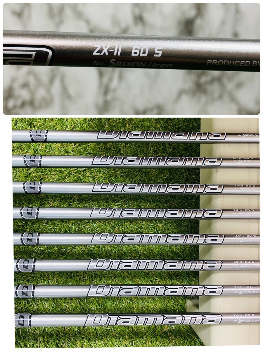 良品】豪華8本 スリクソン ZX5 MKⅡ メンズアイアンセット カーボン S