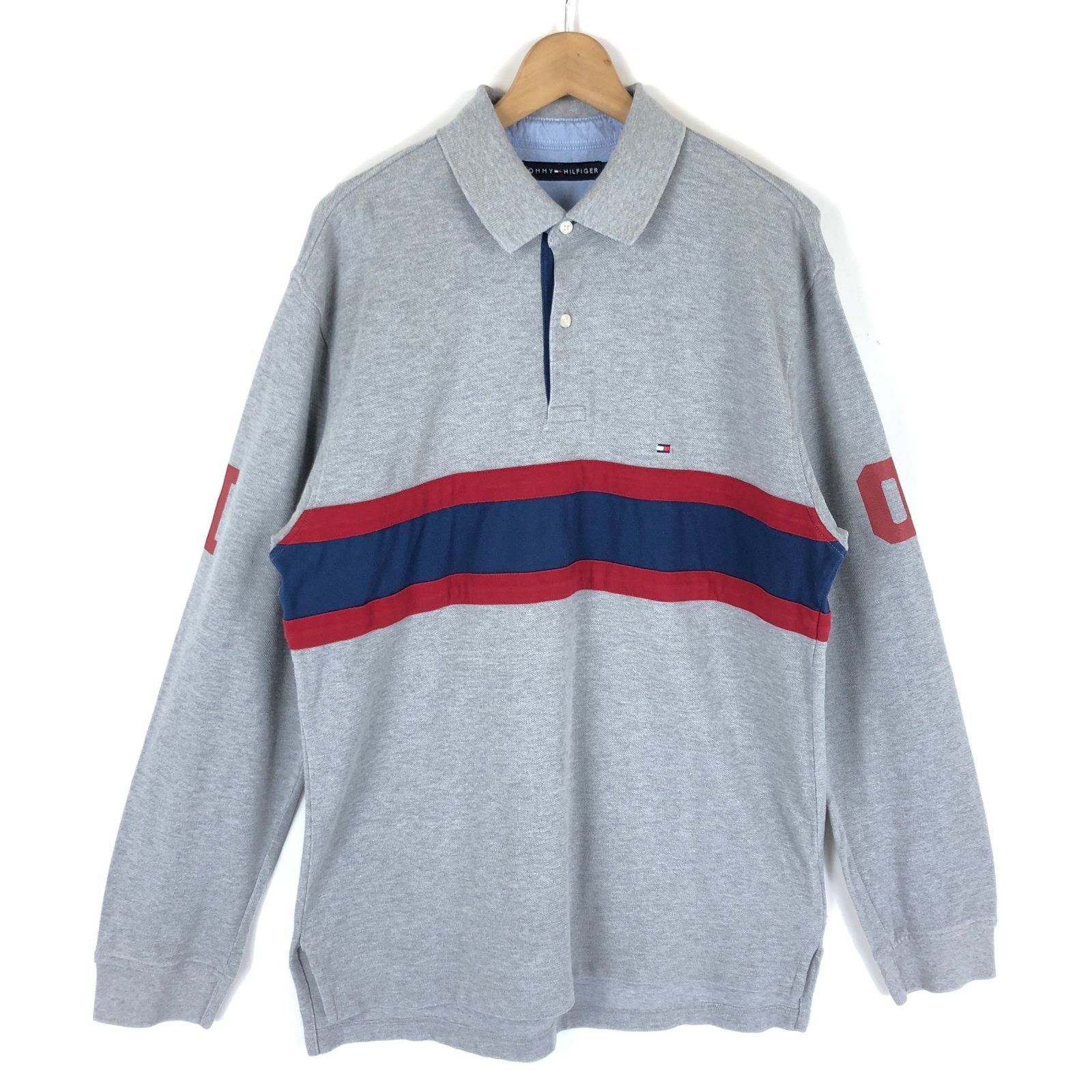 トミーヒルフィガー TOMMY HILFIGER ポロシャツ 鹿の子素材 長袖