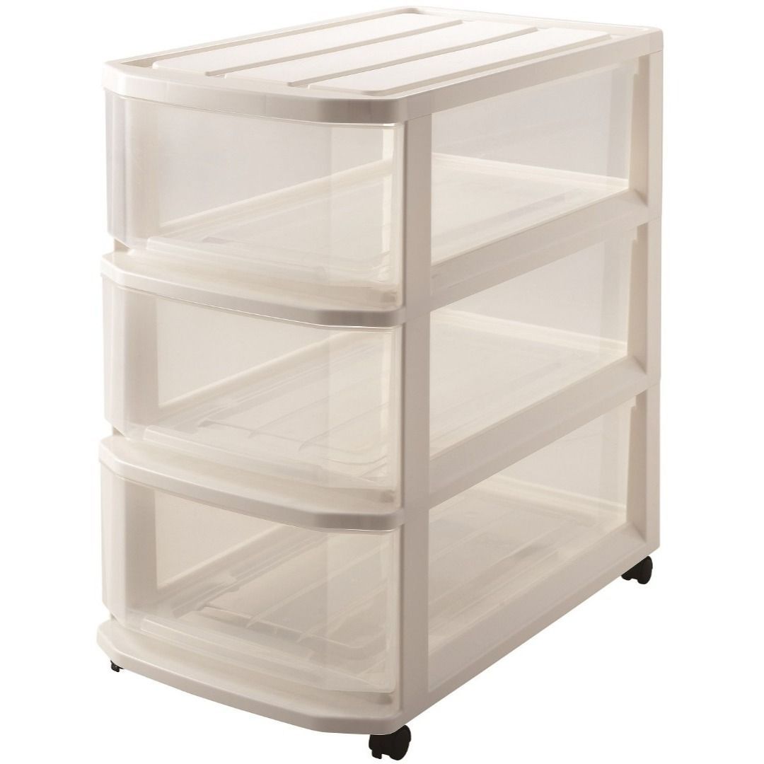 組立不要の完成品 キャスター付き押し入れ収納ケース フェミーネケース 66