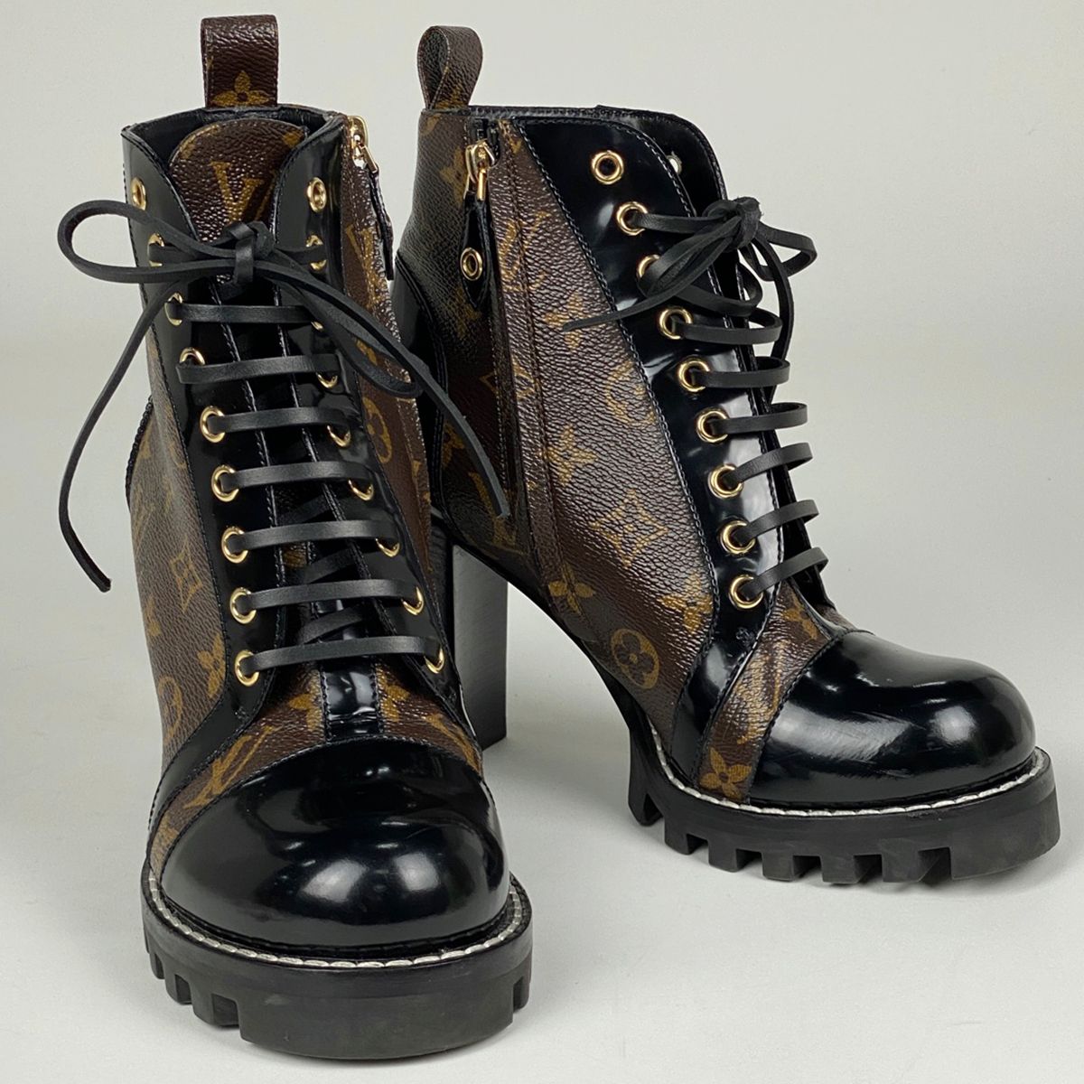 ルイ・ヴィトン Louis Vuitton スタートレイル アンクルブーツ レース