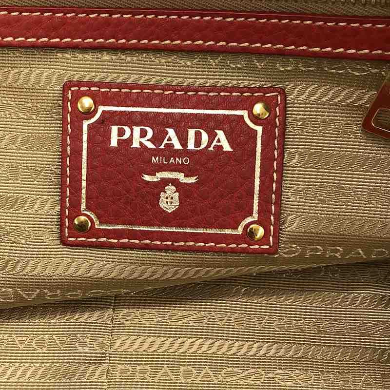 PRADA / プラダ | 2Way レザー ショルダー トートバッグ
