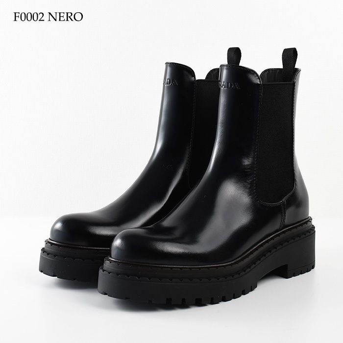 PRADA プラダ ブーツ シューズ レザー チェルシーブーツ 1T744N