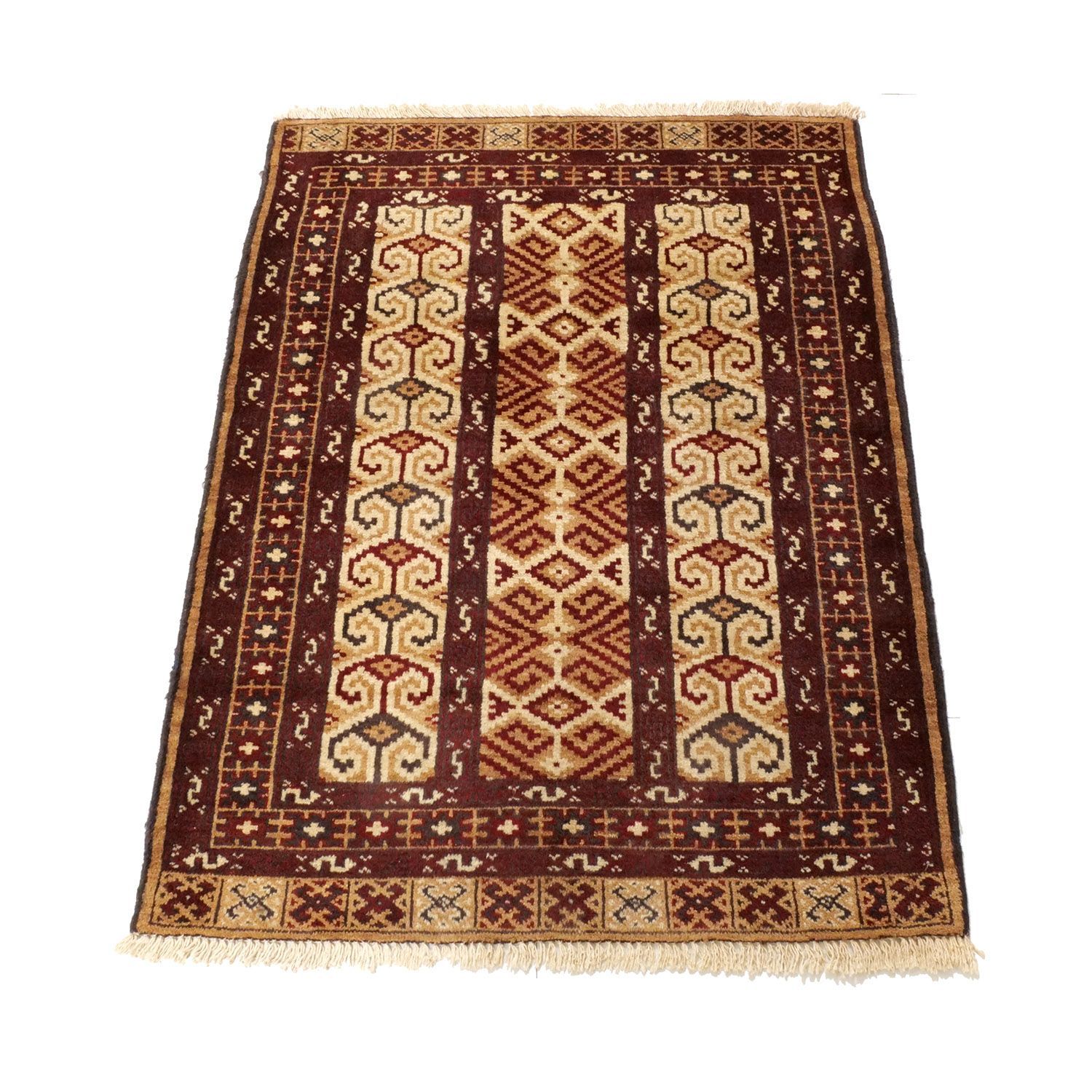 ヴィンテージラグ　トルクメン　スモールラグ オールド絨毯 ヴィンテージラグ トルクメン ヨムート ヤムート ヨムット