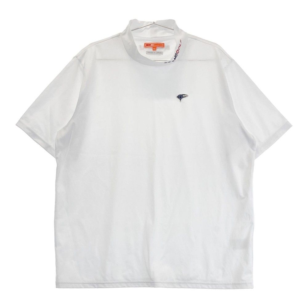 サイズ：XL BEAMS GOLF ビームスゴルフ 2024年モデル ハイネック 半袖Tシャツ  ホワイト系 [240101315668]# ゴルフウェア メンズ ストスト