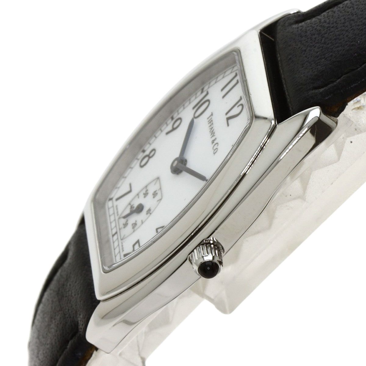 TIFFANY&Co. クラシック スモールセコンド 腕時計 SS 革 レディース