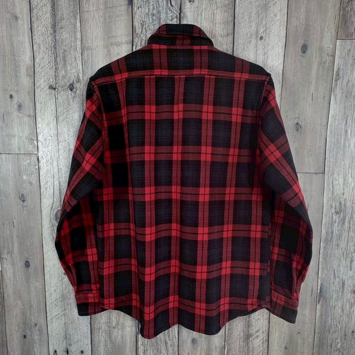 FIVE BROTHER ファイブブラザー 長袖 肉厚 厚地 チェック コットン シャツ メンズ L サイズ