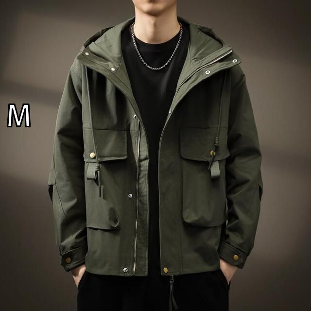 全国無料，定番 [M ]メンズ  服  シンプル ファッション オシャレ 大人 かっこいい 大きいサイズ ストリート 紳士服 ハイエンド アメリカン アウトドア 機能 ワークジャケット 秋 フード 防風 ジャケット その他