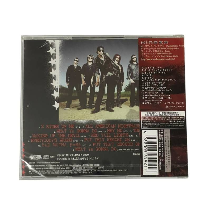 HINDER オール アメリカン ナイトメア ロック SHMCD オールアメリカンナイトメア CD