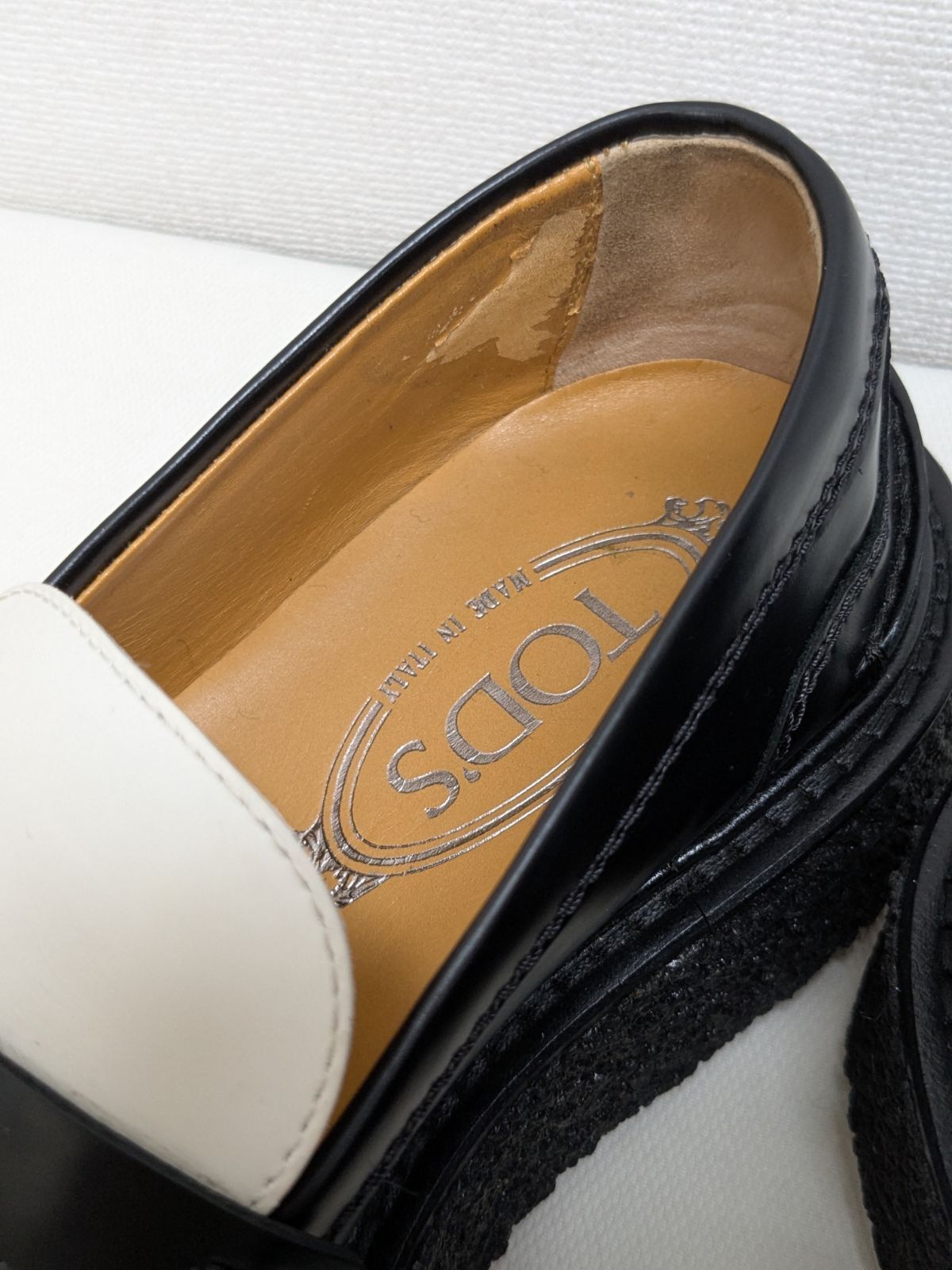 TOD'S バイカラーローファー TOD'S トッズ レザーローファー バイカラー モカシン