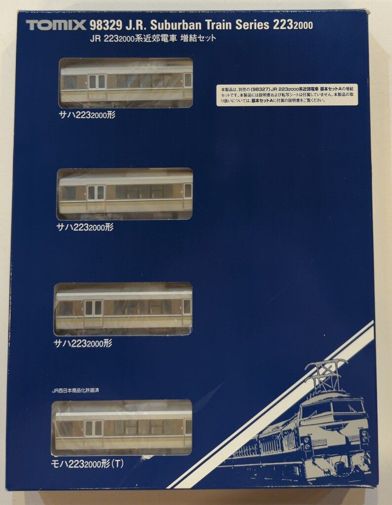 98329 JR 223-2000系近郊電車増結セット(4両)(動力無し) Nゲージ 鉄道模型 TOMIX(トミックス) 98327_2-569x354.jpg.webp