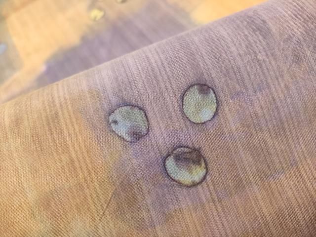 平和屋着物○全通柄袋帯 紬地 臈纈染め 抽象文 正絹 逸品 CAAT8378hy  