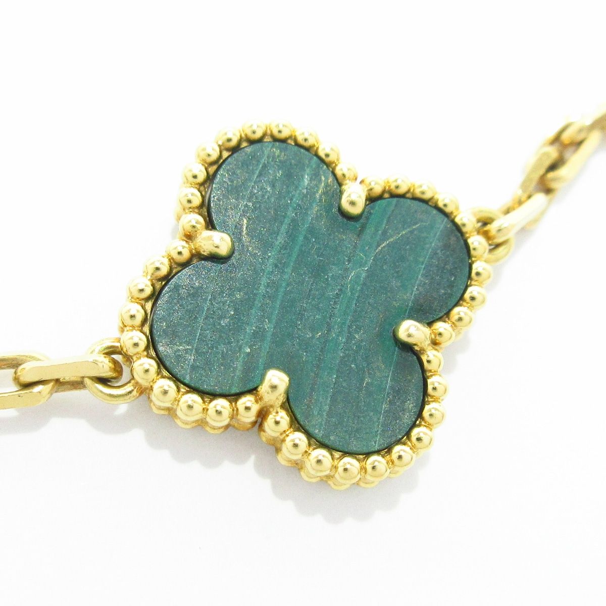 フラワー アルハンブラ ブレスレット グリーン VanCleef