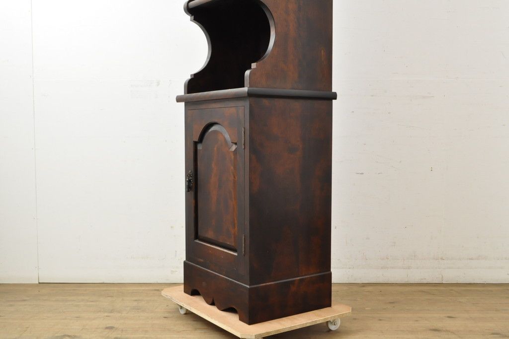 ☆事前問合せ必須☆ 松本民芸家具 B型時計台 中古 ホールクロック 戸棚