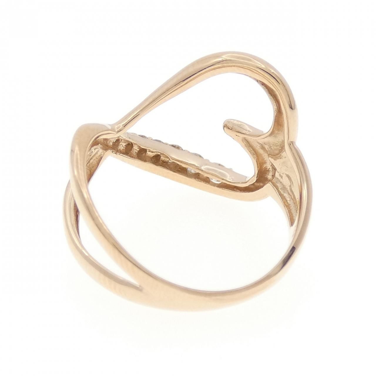 K18PG ハート ダイヤモンド リング 0.20CT - メルカリ 