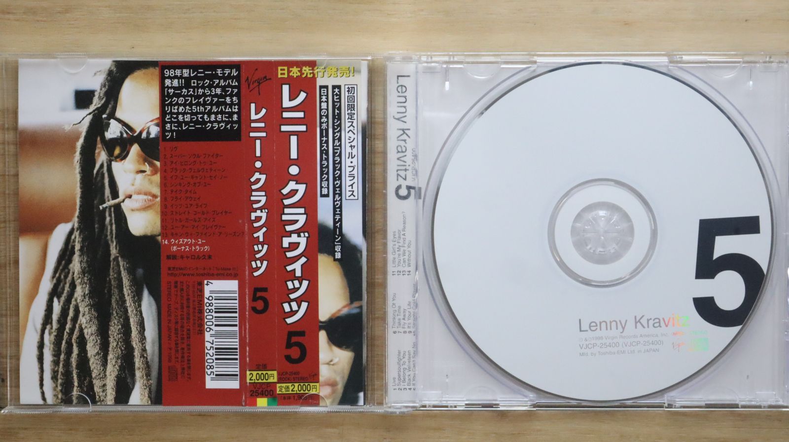国内盤CD☆レニー・クラヴィッツ/Lenny Kravitz□ 5 【VJCP25400